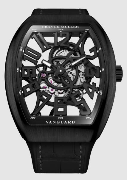 Review Franck Muller Vanguard Slim Skeleton V 41 S AT FO SQT NR BR (NR) Replica Watch